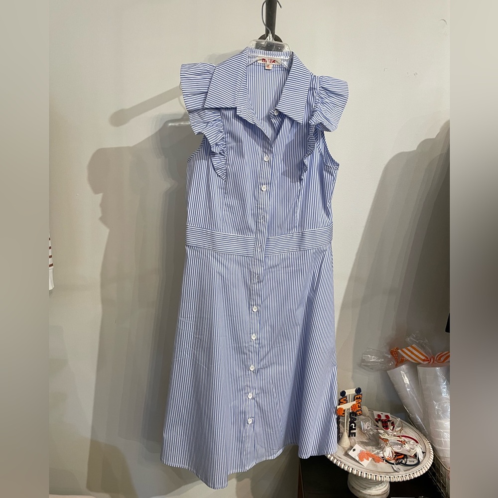 Mazik Blue Stripe Dress